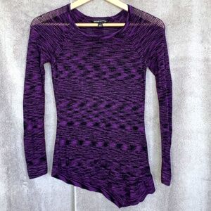 Rock & Republic Women Mesh A-Symmetric Hem Sz S Goth Punk Grunge 90s Rock Retro